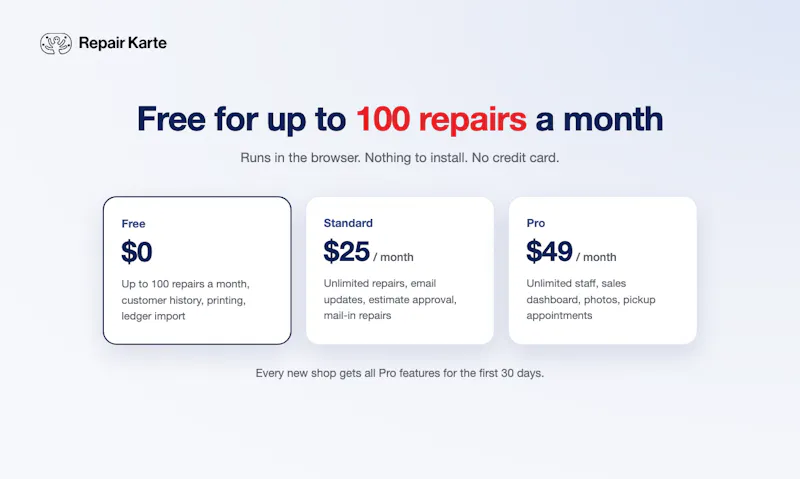Repair Karte screenshot 5