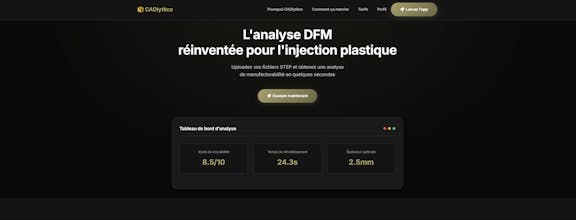 Analyse DFM Injection Plastique gallery image