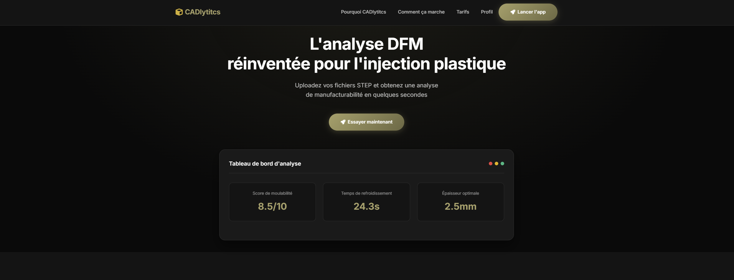 การวิเคราะห์ DFM การฉีดพลาสติก - ตรวจสอบชิ้นส่วนขั้นตอน/STLของคุณออนไลน์ | cadlytitcs media 1