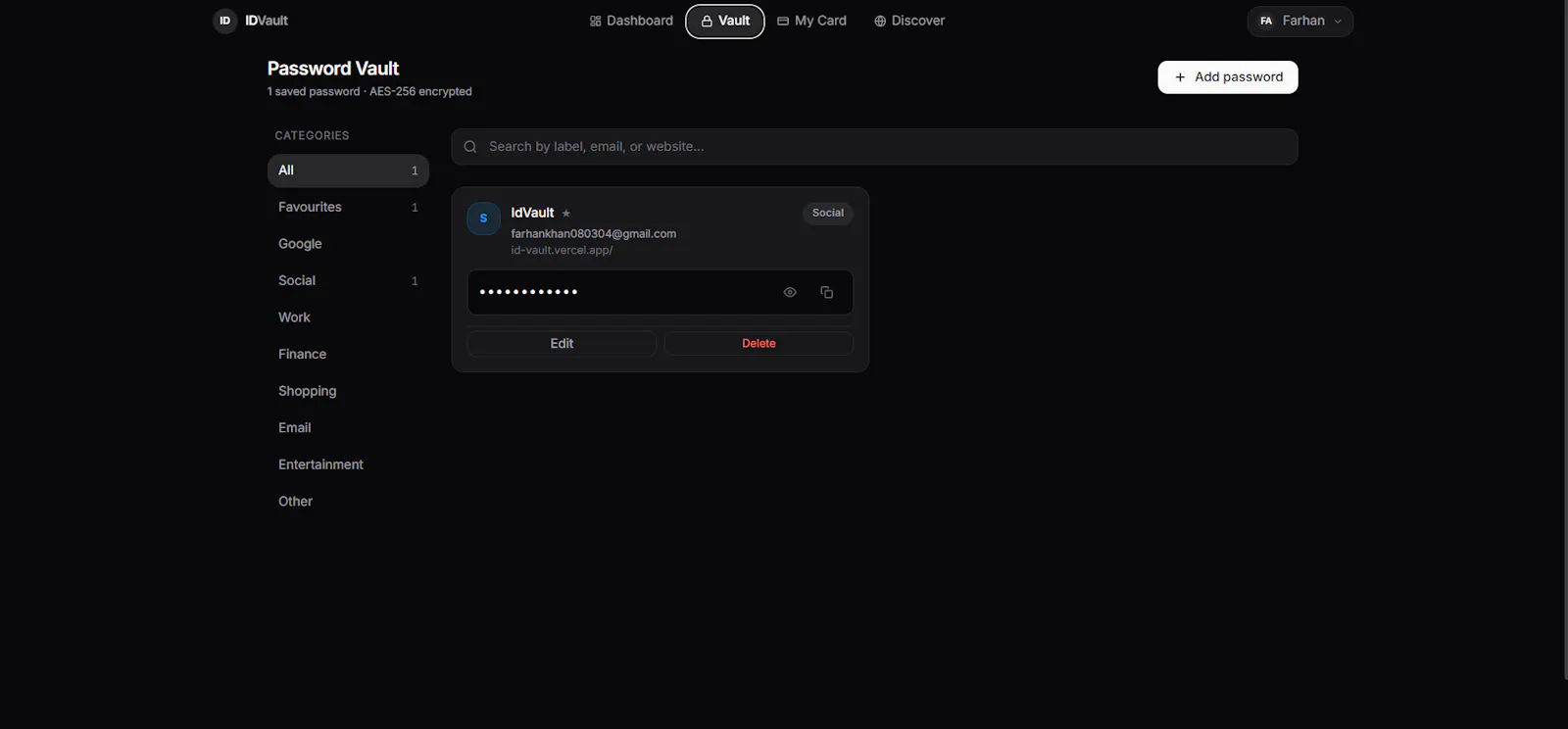 IDVault screenshot 5