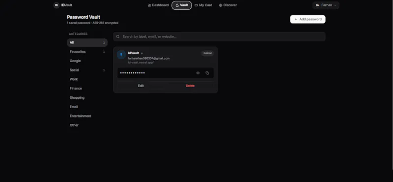 IDVault screenshot 5