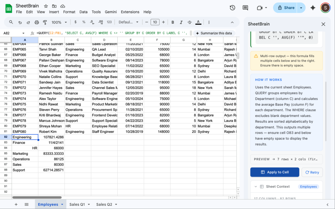 SheetBrain gallery image