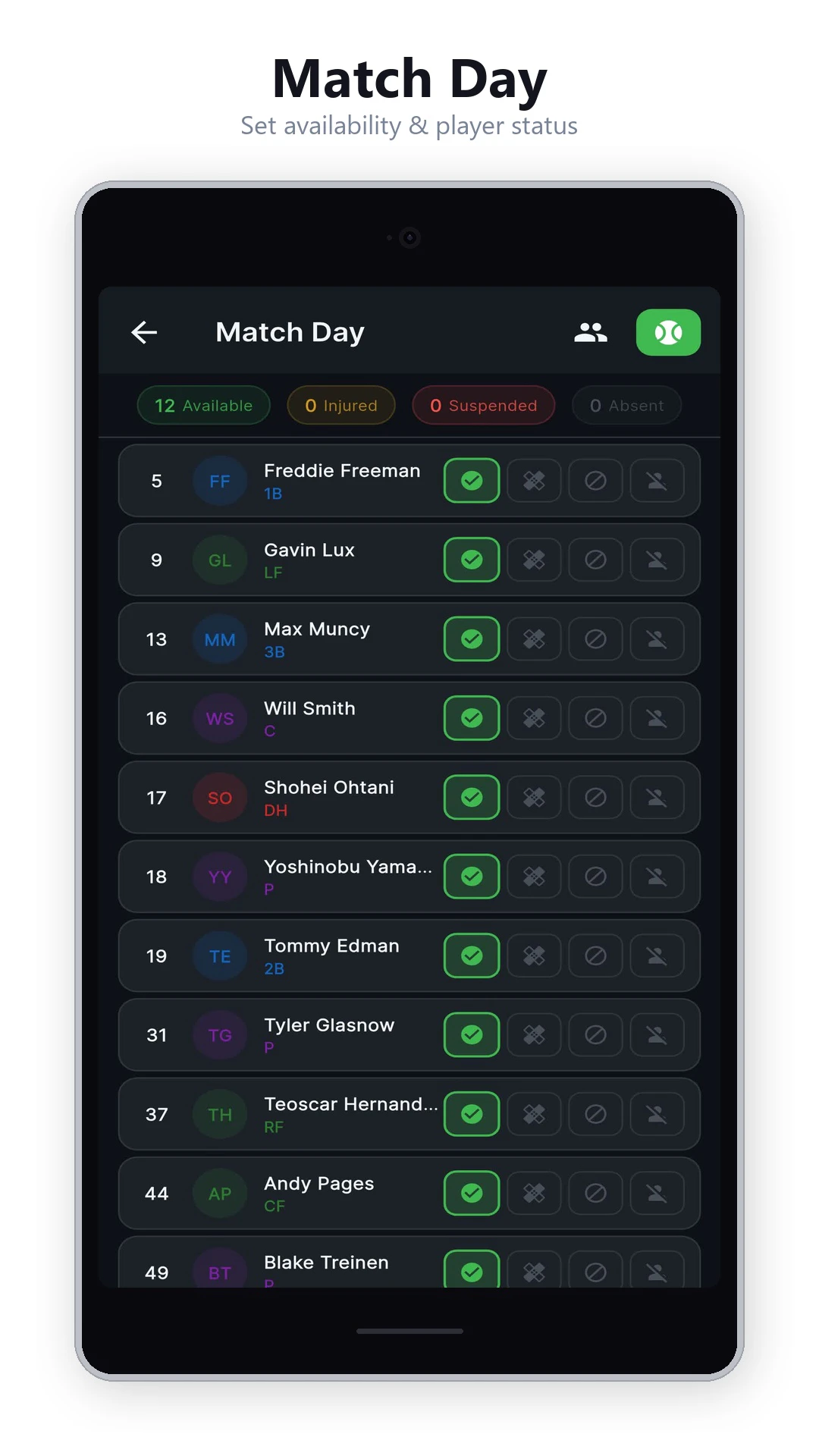 The Coach - Baseball Lineup screenshot 3