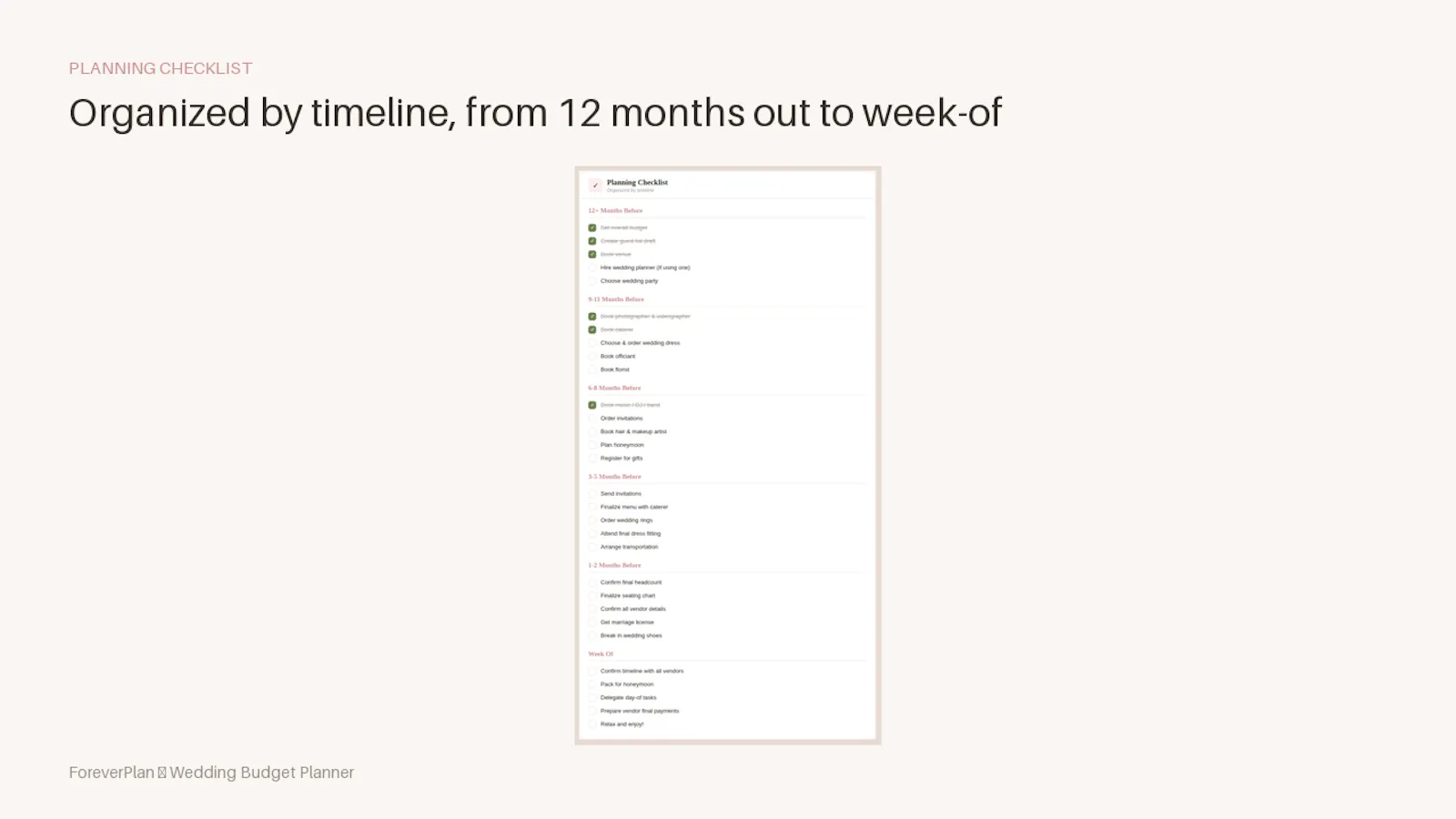 ForeverPlan — Wedding Budget Planner screenshot 2