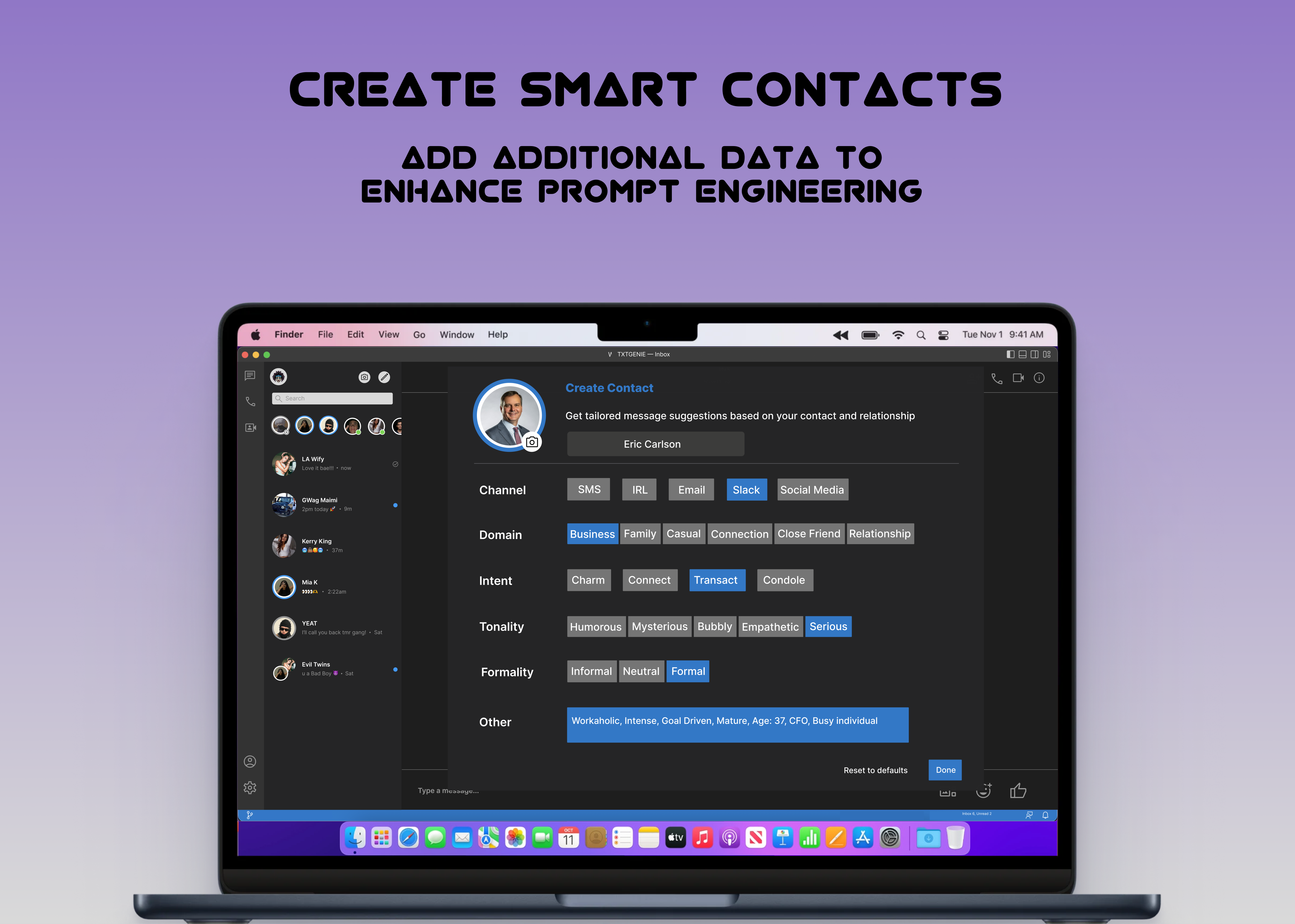 Mídia 3 de Txtgenie - O assistente de mensagens de texto que ajuda você a se conectar com a confiança