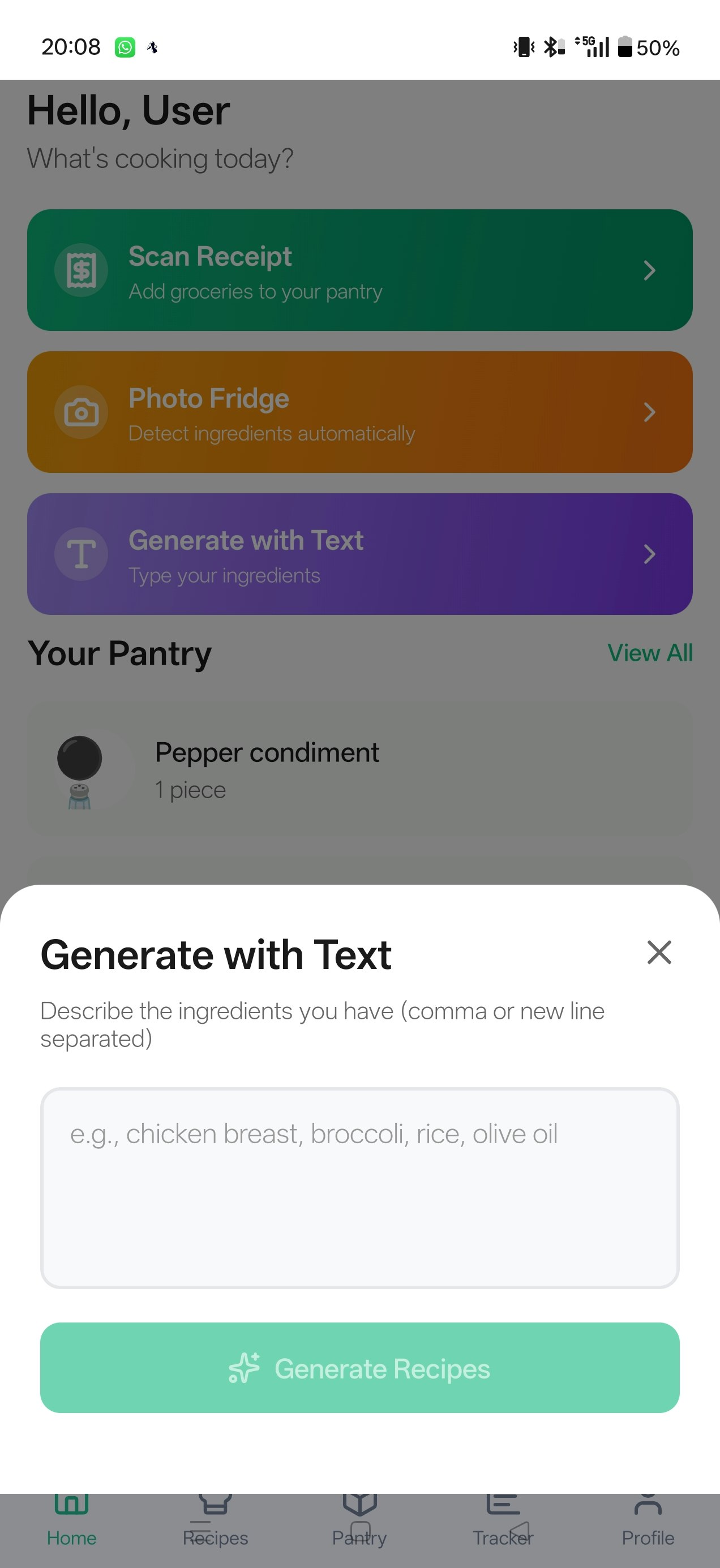 Scan2Meal — Your scans to smart recipes gallery image