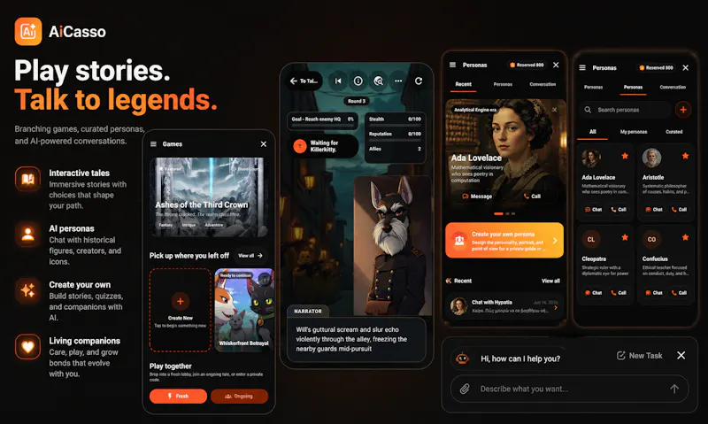 AiCasso : AI Games, Pets, Chat , Art screenshot 3