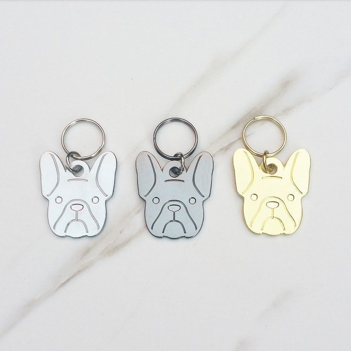 French Bulldog ID tag / Keyring gallery image