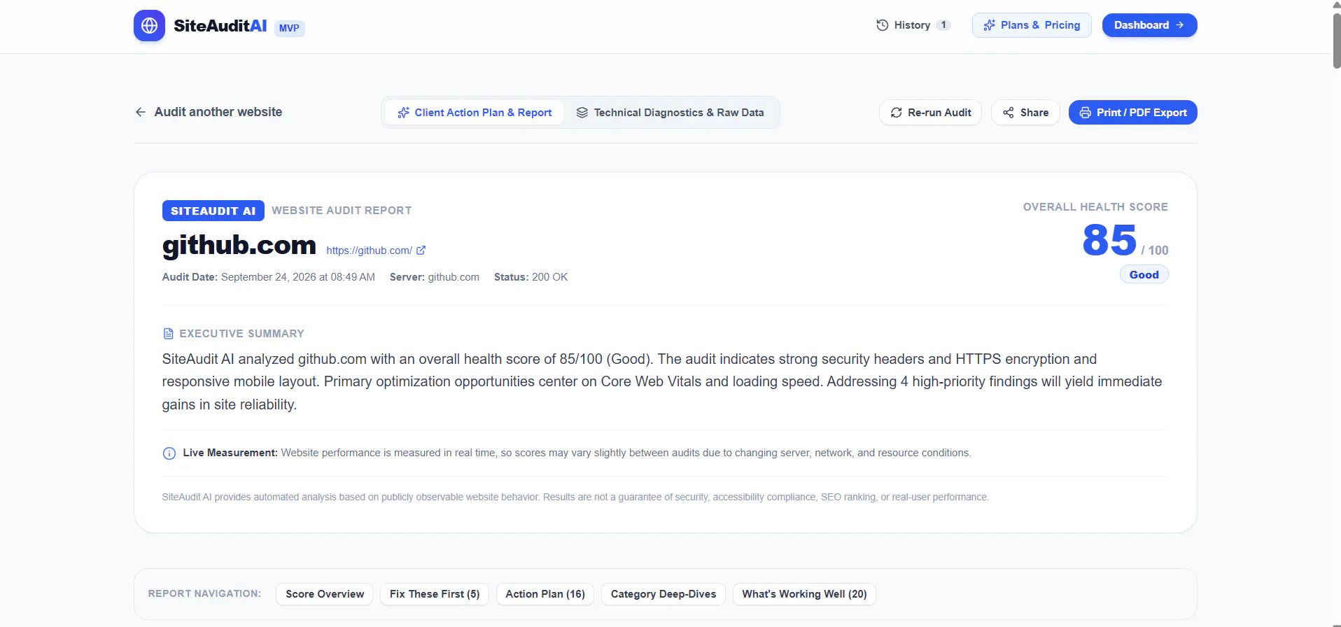 SiteAudit AI gallery image