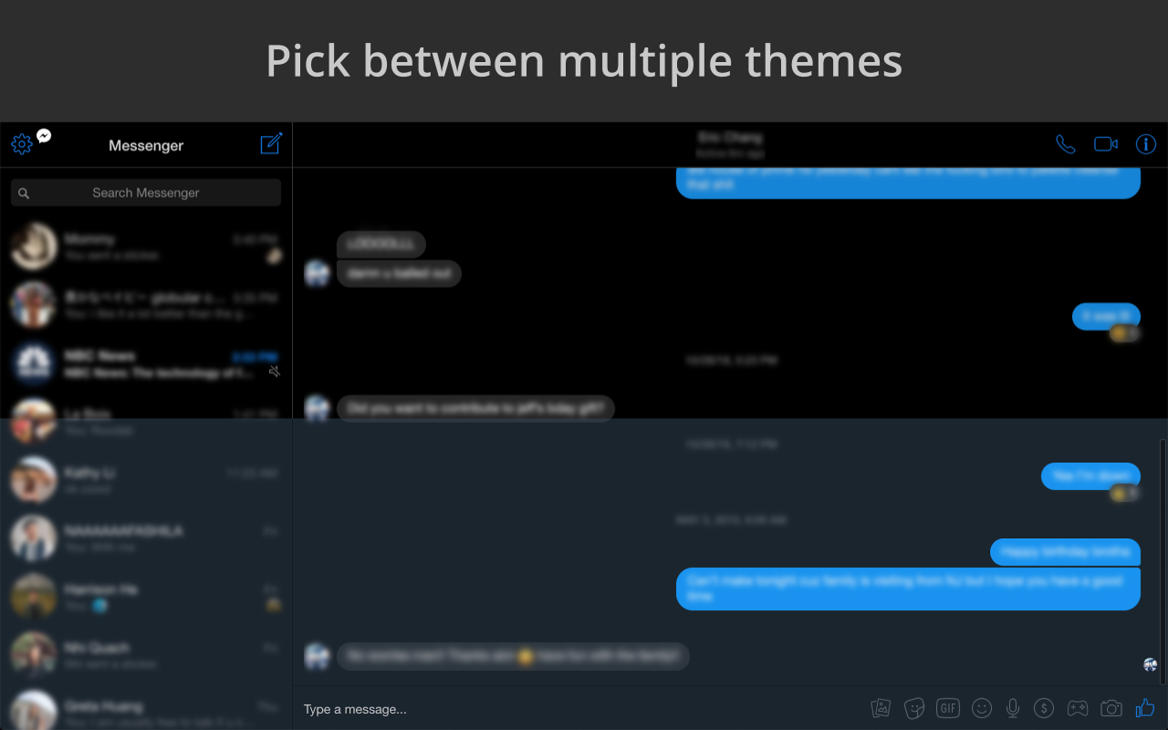 Charcoal: Dark Mode for Messenger gallery image