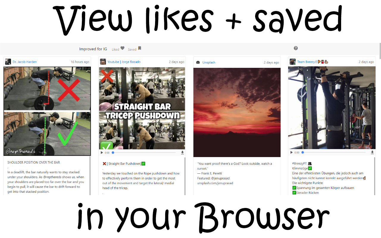 Improved Layout for Instagram gallery image