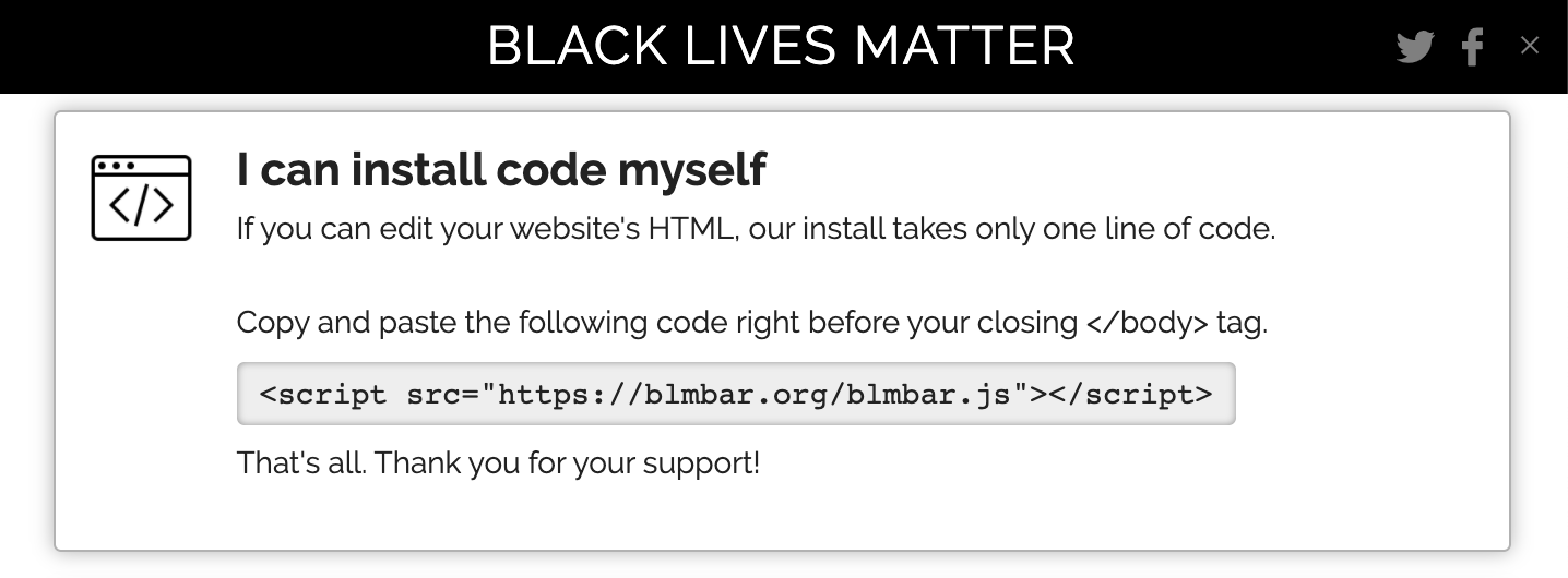 Black Lives Matter Bar gallery image