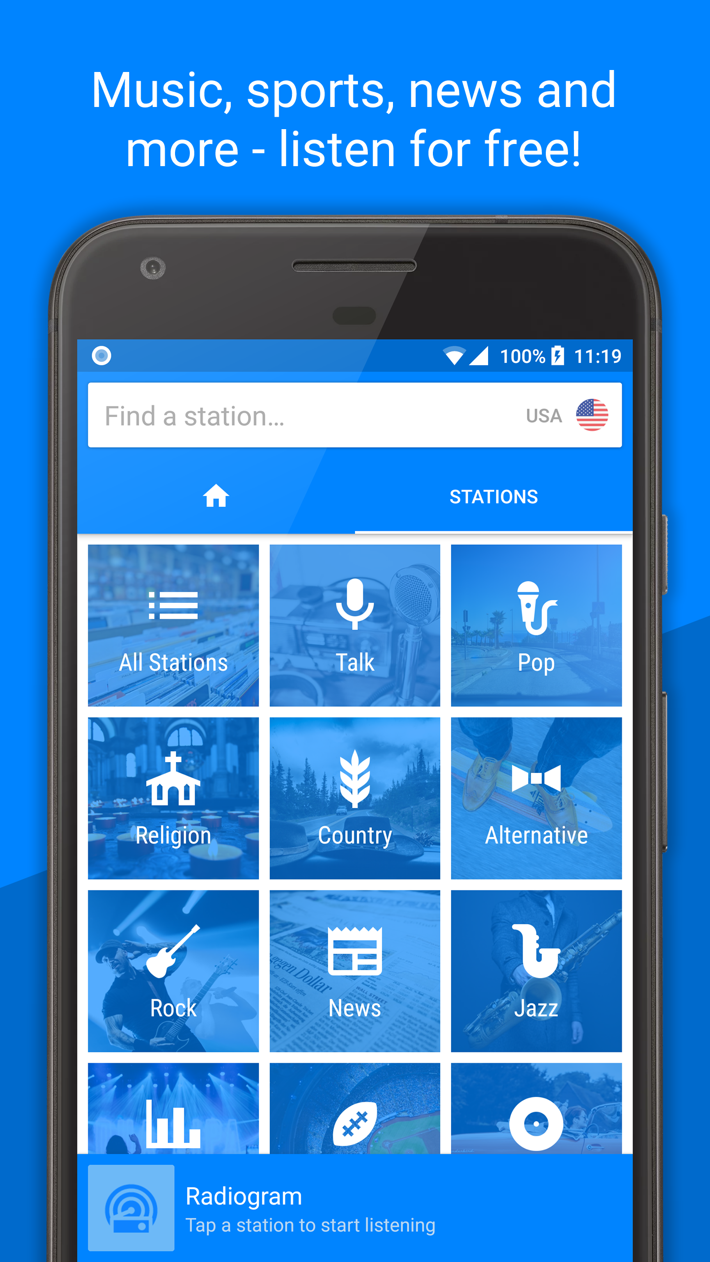 Radiogram - Ad Free Radio for Android gallery image