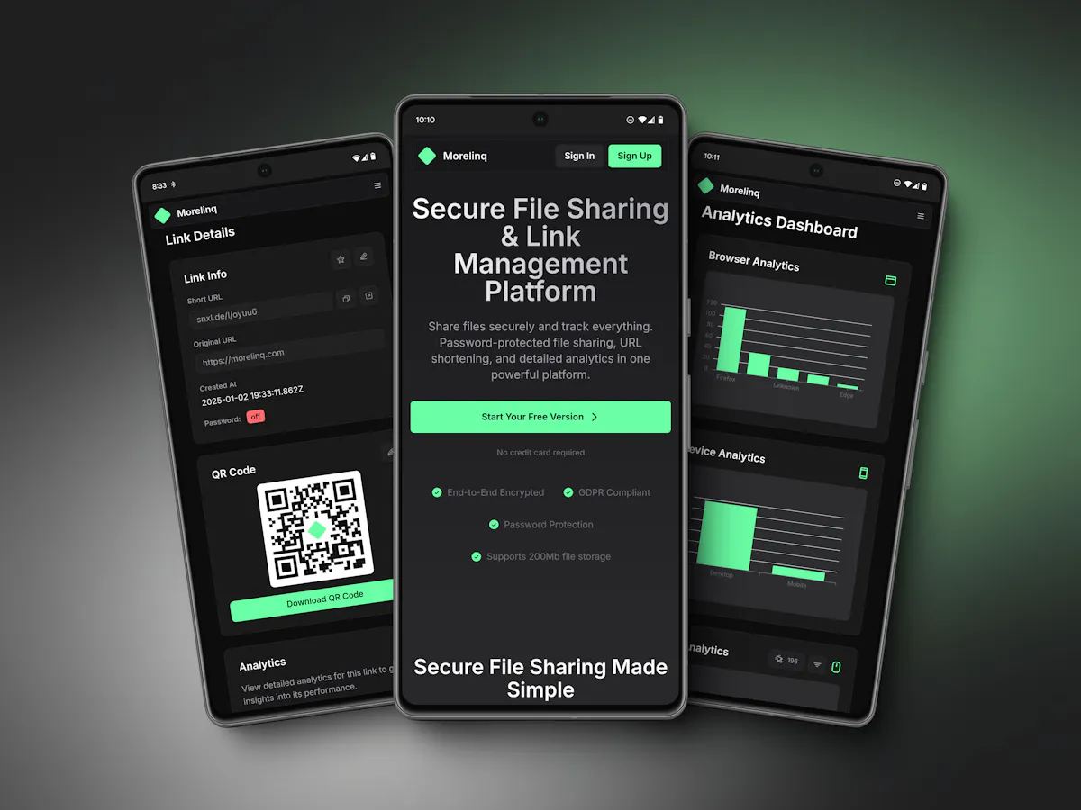 Morelinq - File sharing & Url shortening