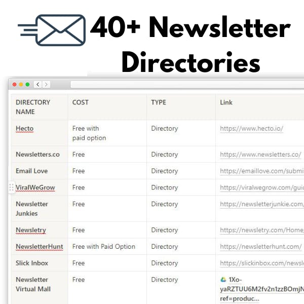 40+ Newsletter Directories to Submit to media 1