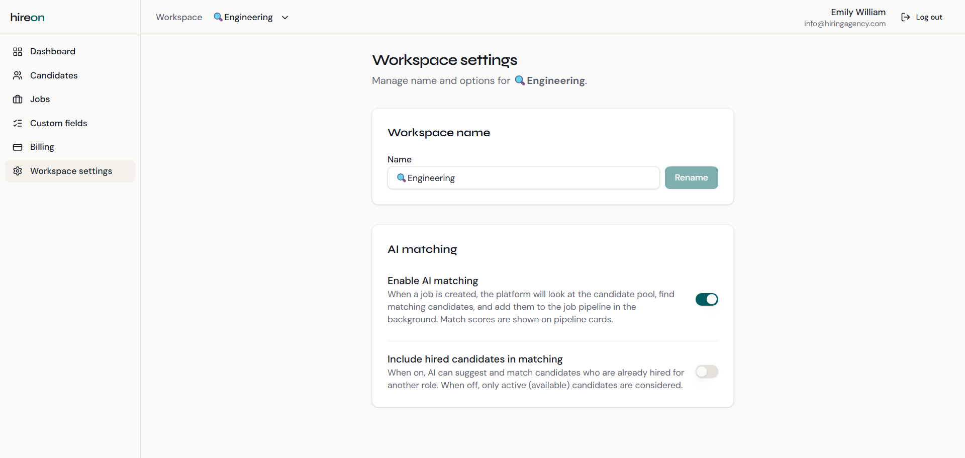 hireon - AI match for recruiters gallery image