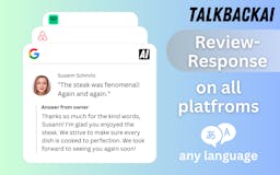 TalkbackAI - Review Reply with AI media 2