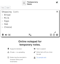 Temporary Note gallery image