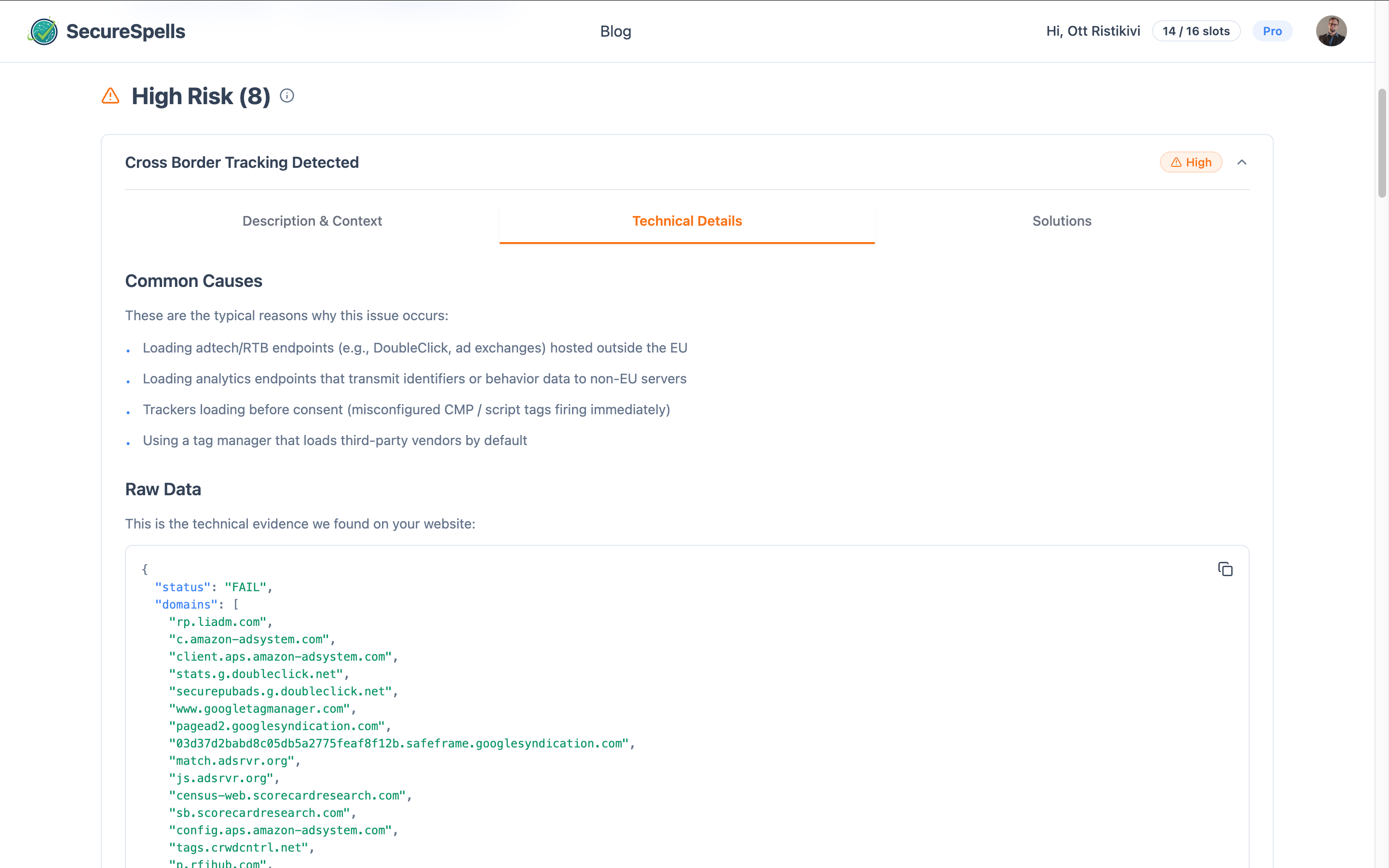 SecureSpells - Screenshot 4 showing product features and functionality