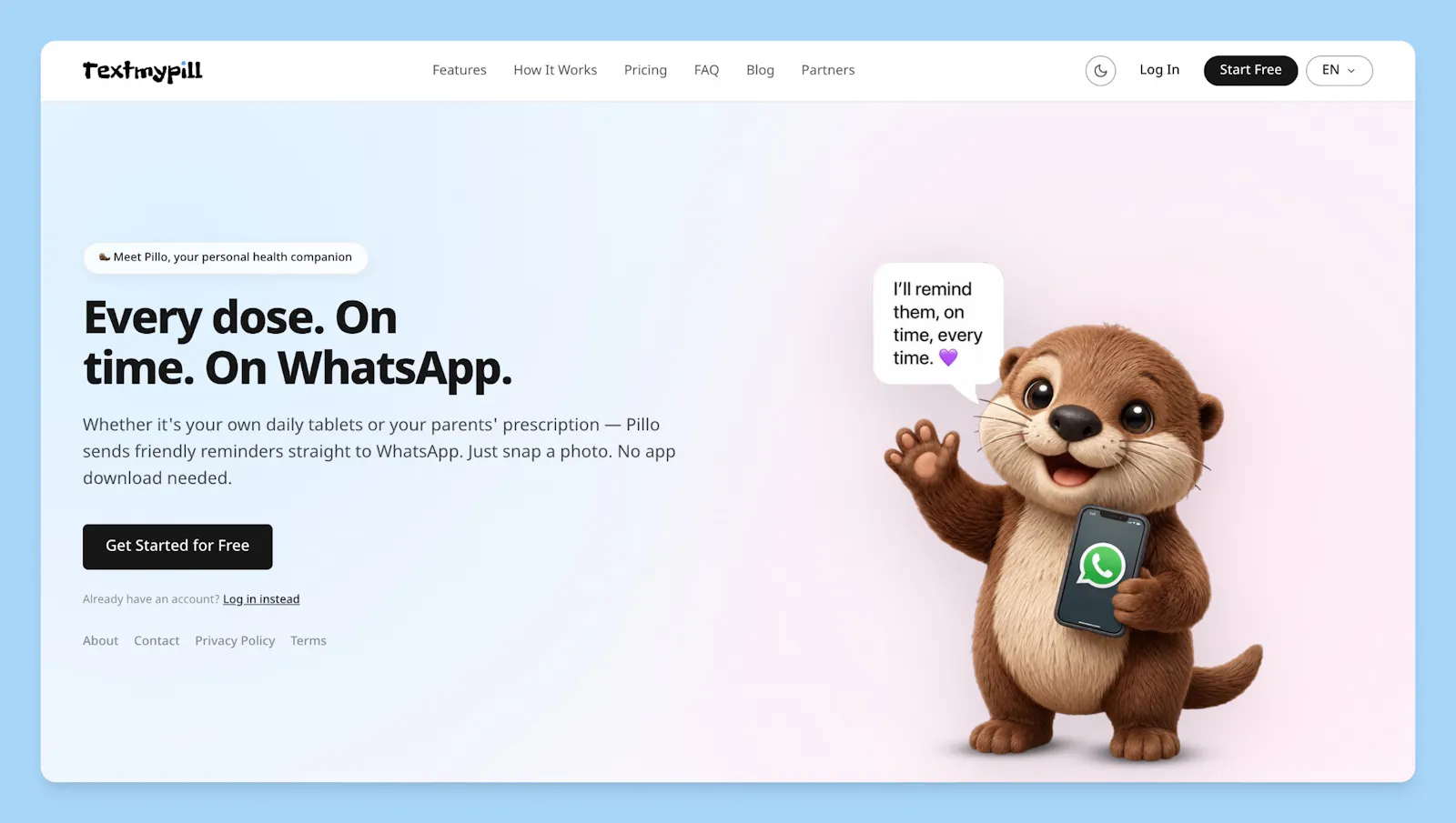 TextMyPill screenshot 2