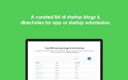 Startup blogs & directories media 1