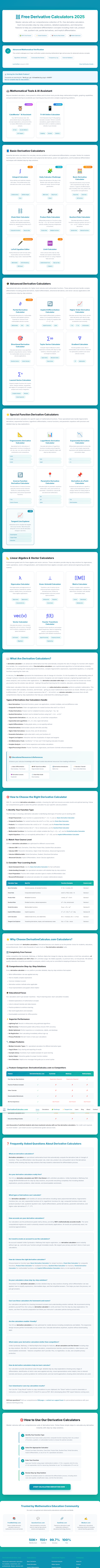 Derivative Calculus Solver gallery image