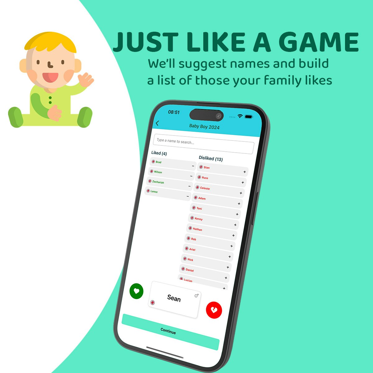 Babytrovo - Un modo più semplice per nominare il tuo bambino insieme alla tua famiglia media 2