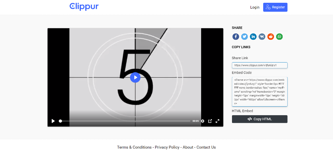 Media Clippur - Hosting video dibuat mudah 2