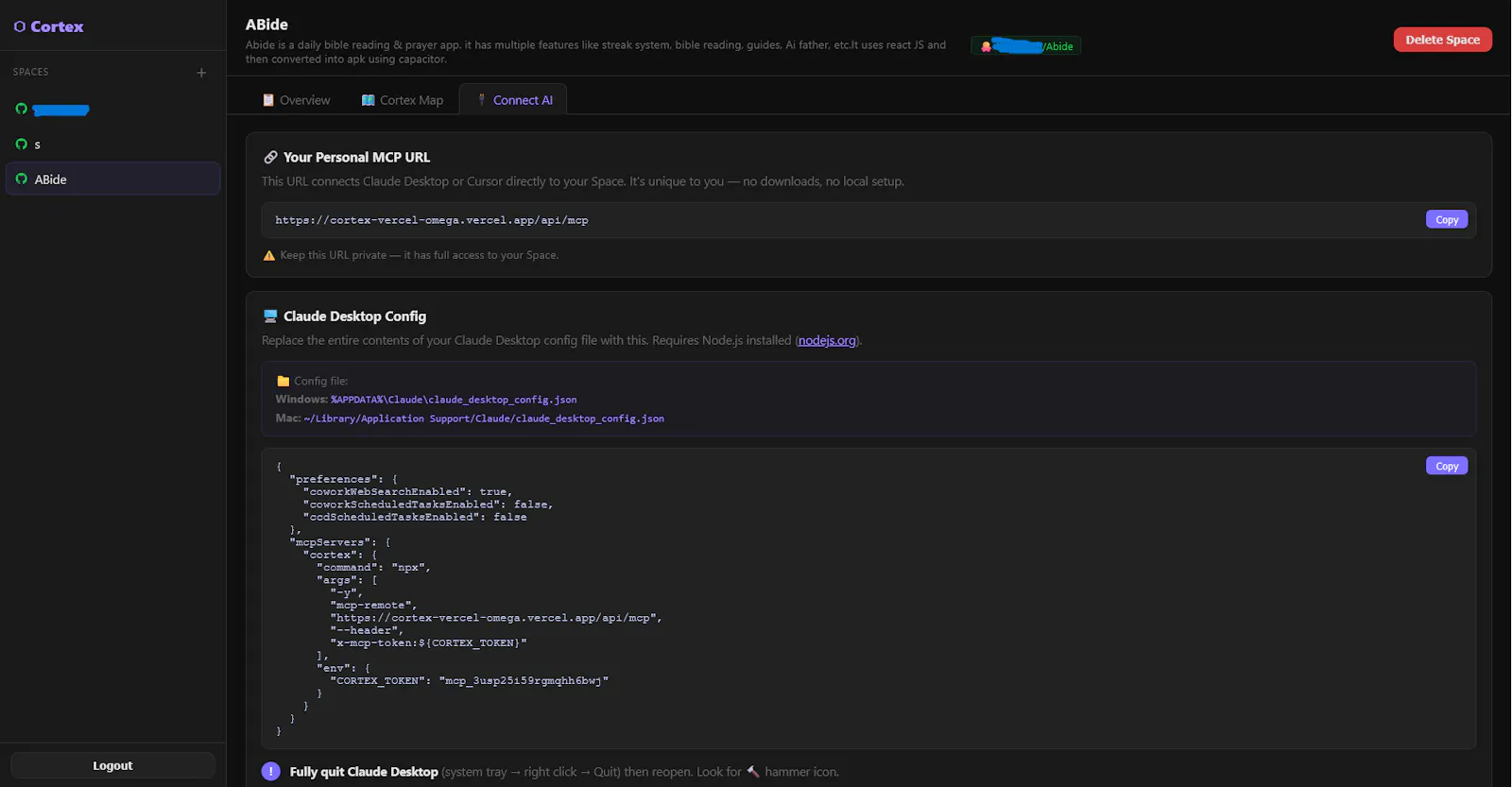 Cortex screenshot 3