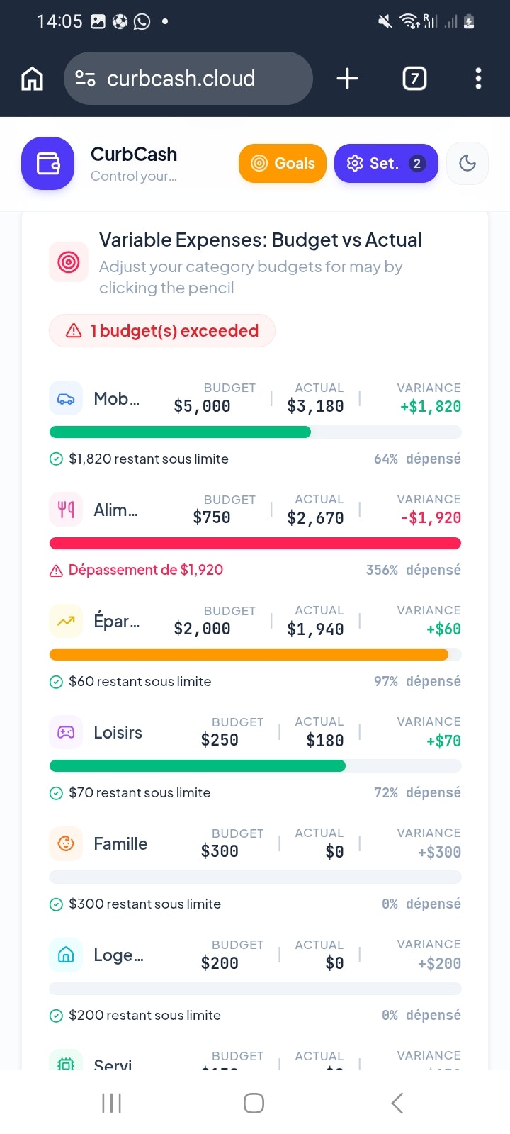 CurbCash — Budget de Famille  gallery image