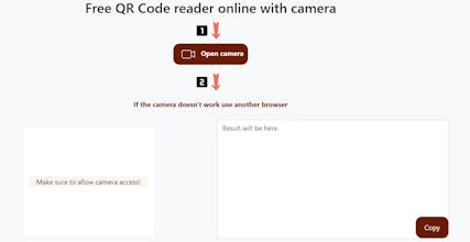 Free QR code scanner online gallery image