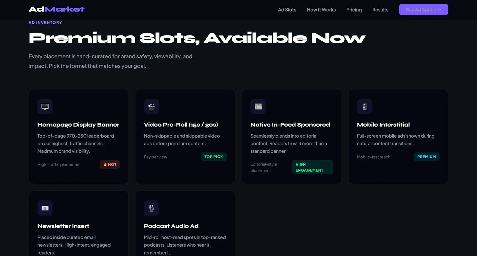 AdMarket — Buy premium ads in budget  screenshot 3