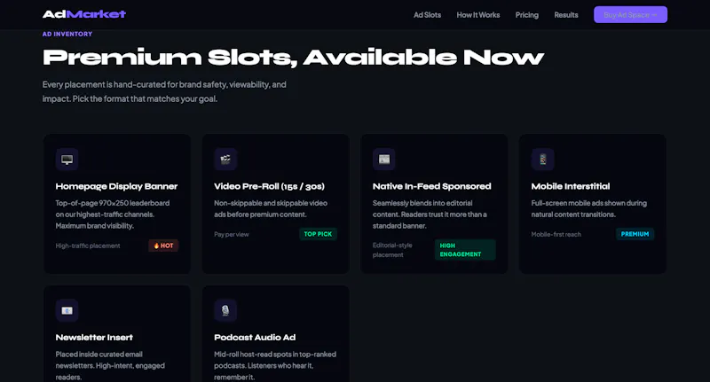 AdMarket — Buy premium ads in budget  screenshot 3