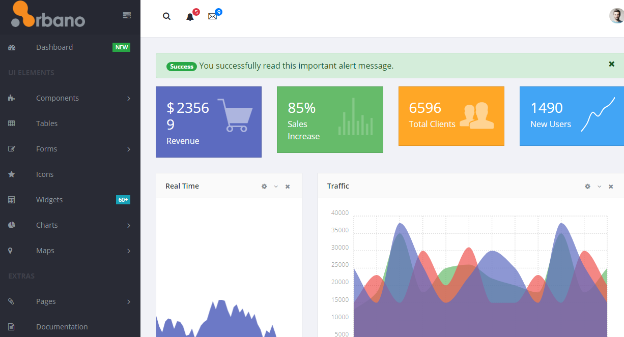 VueJS Admin gallery image