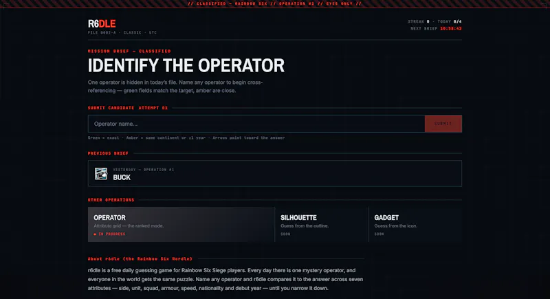 R6Dle screenshot 1