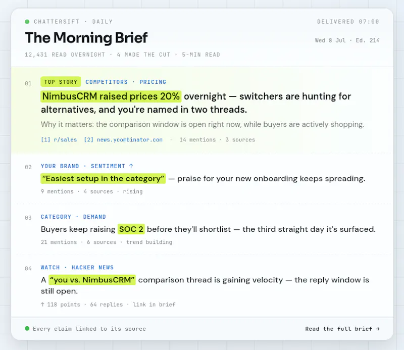 ChatterSift screenshot 1
