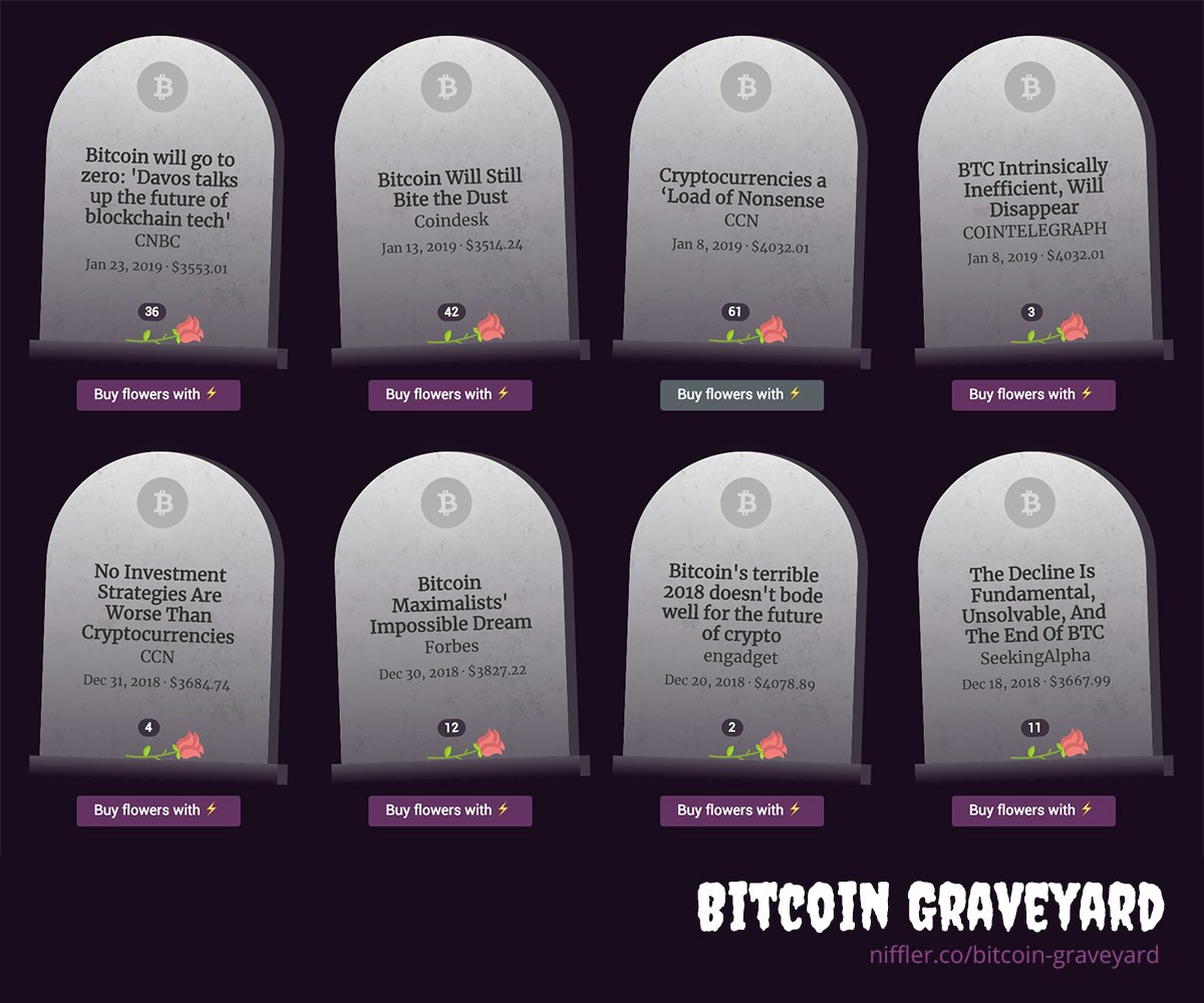Bitcoin Graveyard or Bitcoin Obituaries 2.0 gallery image