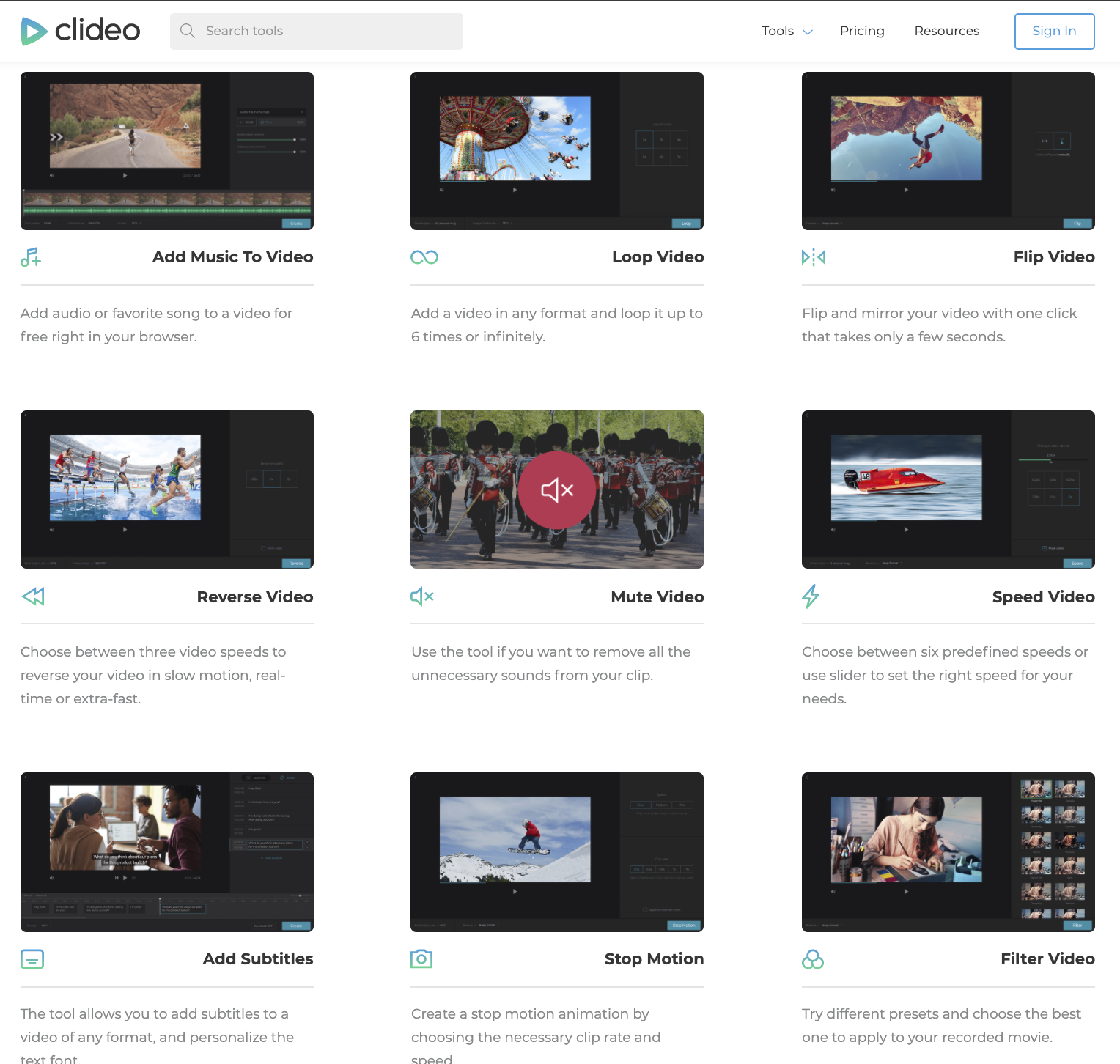 Clideo gallery image