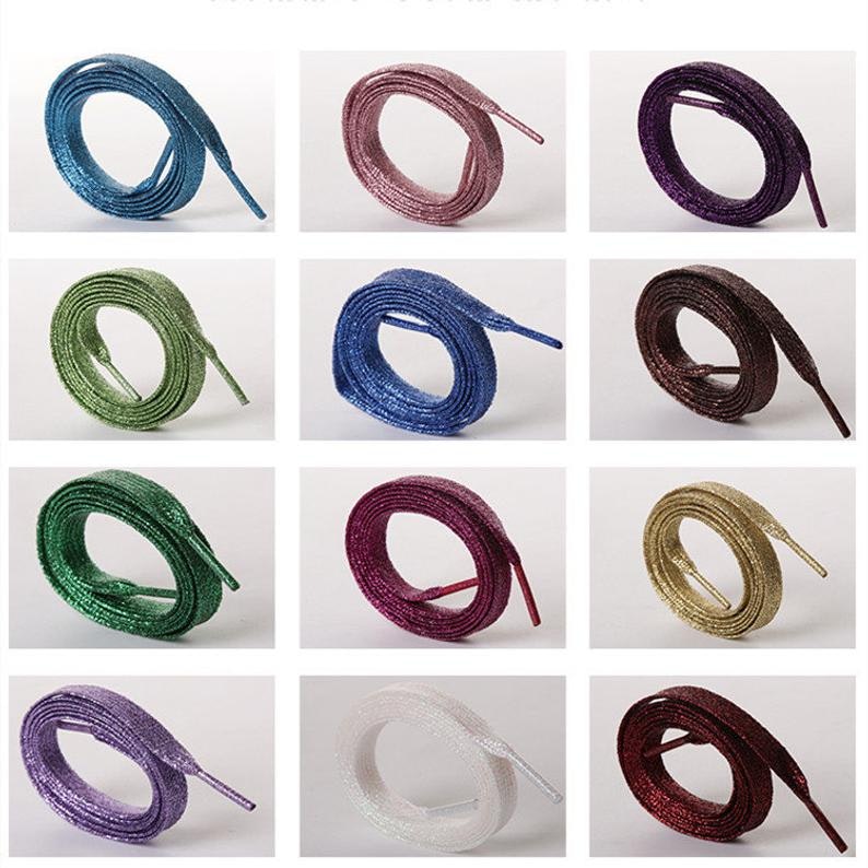 Mulitcolor Glitter Metallic Shoe Laces gallery image