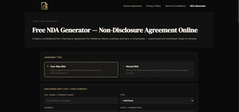 DocGen — Free Invoice Generator screenshot 3