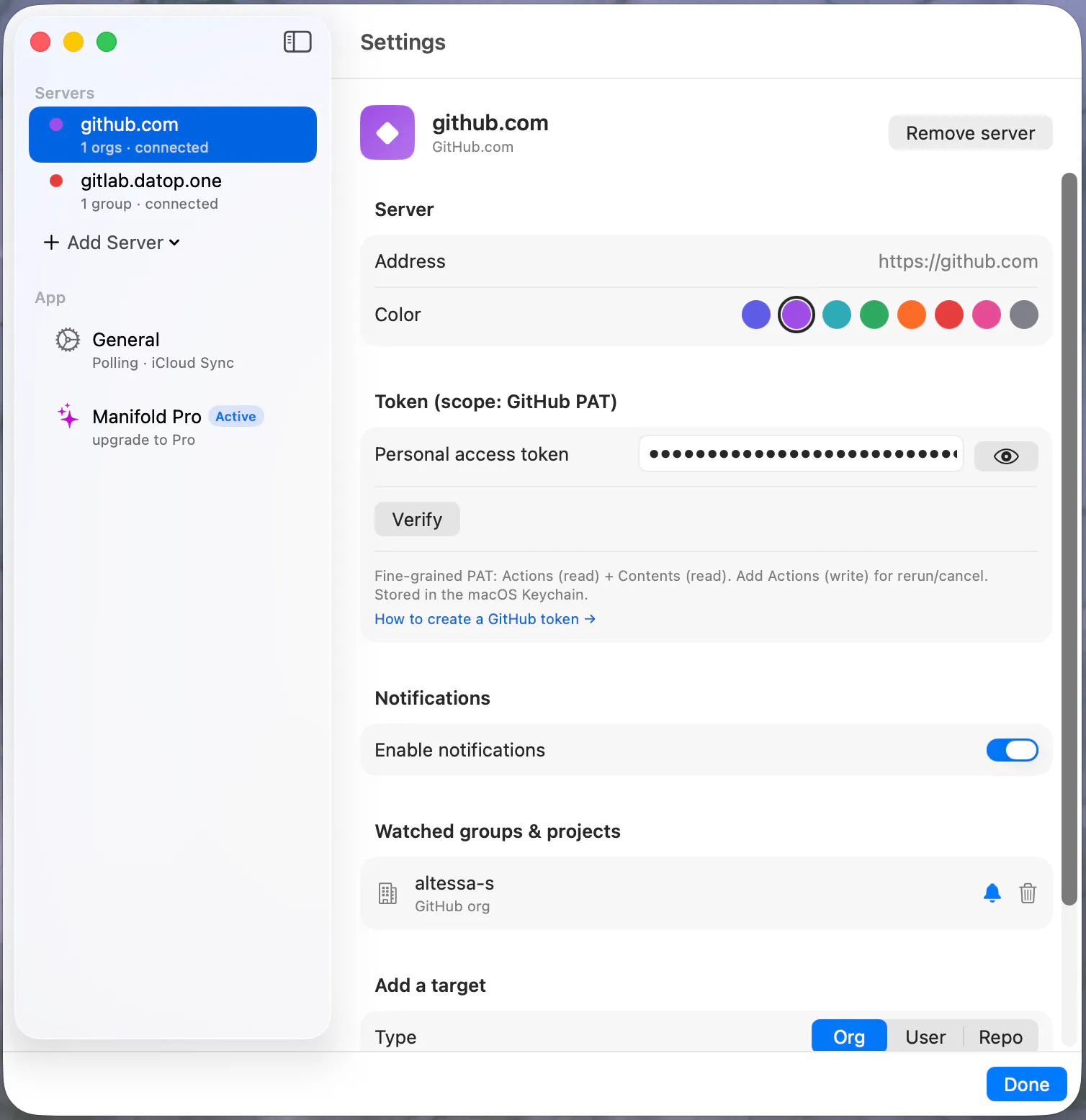 ManifoldCI — Pipelines Monitor for Mac  gallery image