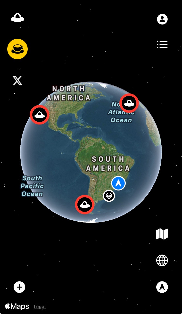 Waargenomen UFO - Realtime UFO -meldingen (voor iOS) media 1