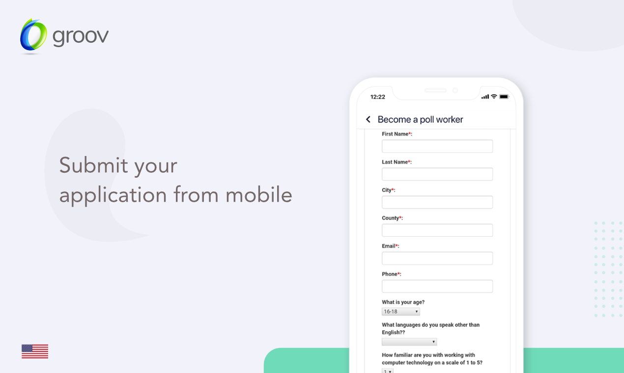 Groov App - Become a poll worker gallery image