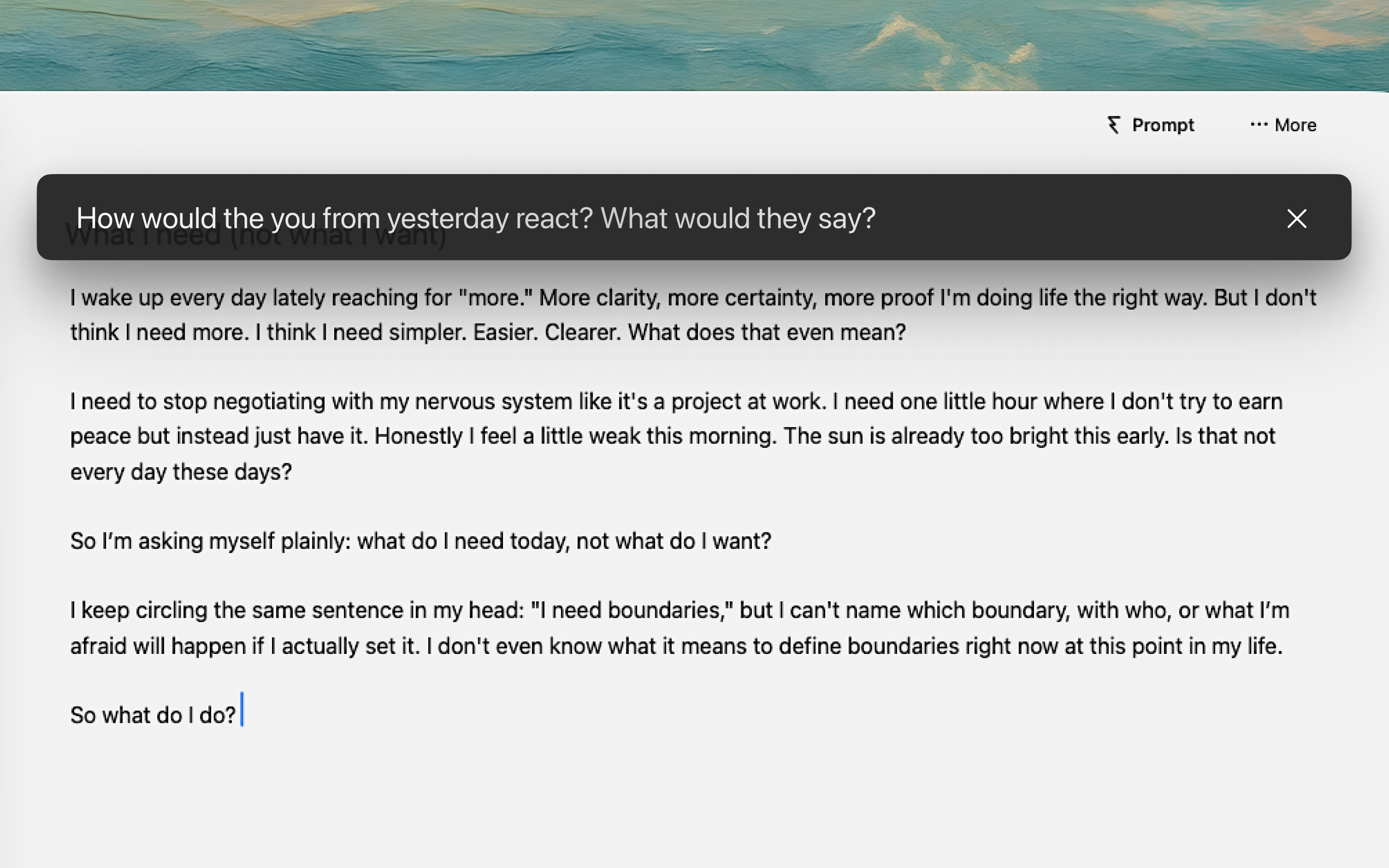 Prompts - Screenshot 2 showing product features and functionality