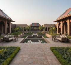 Modern Resort Elevation Design gallery image