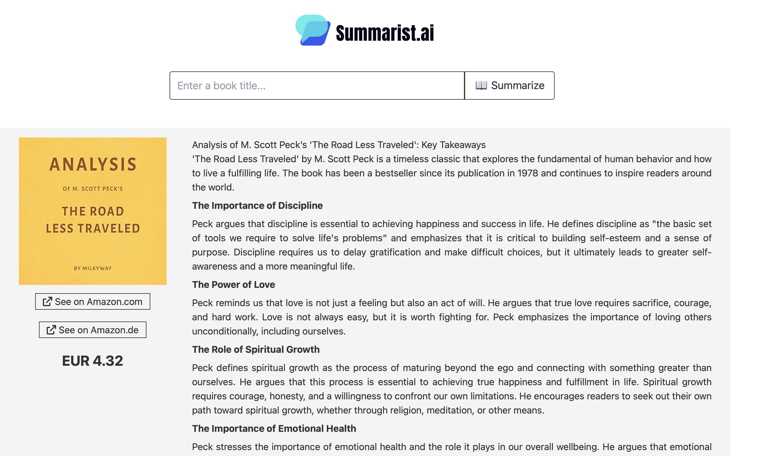 Summarist.ai - AI駆動の本の要約メディア1