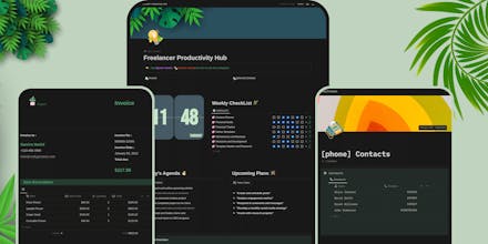 Freelancer Productivity Hub Notion gallery image
