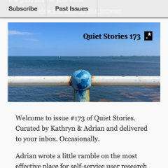 Quiet Stories Newsletter