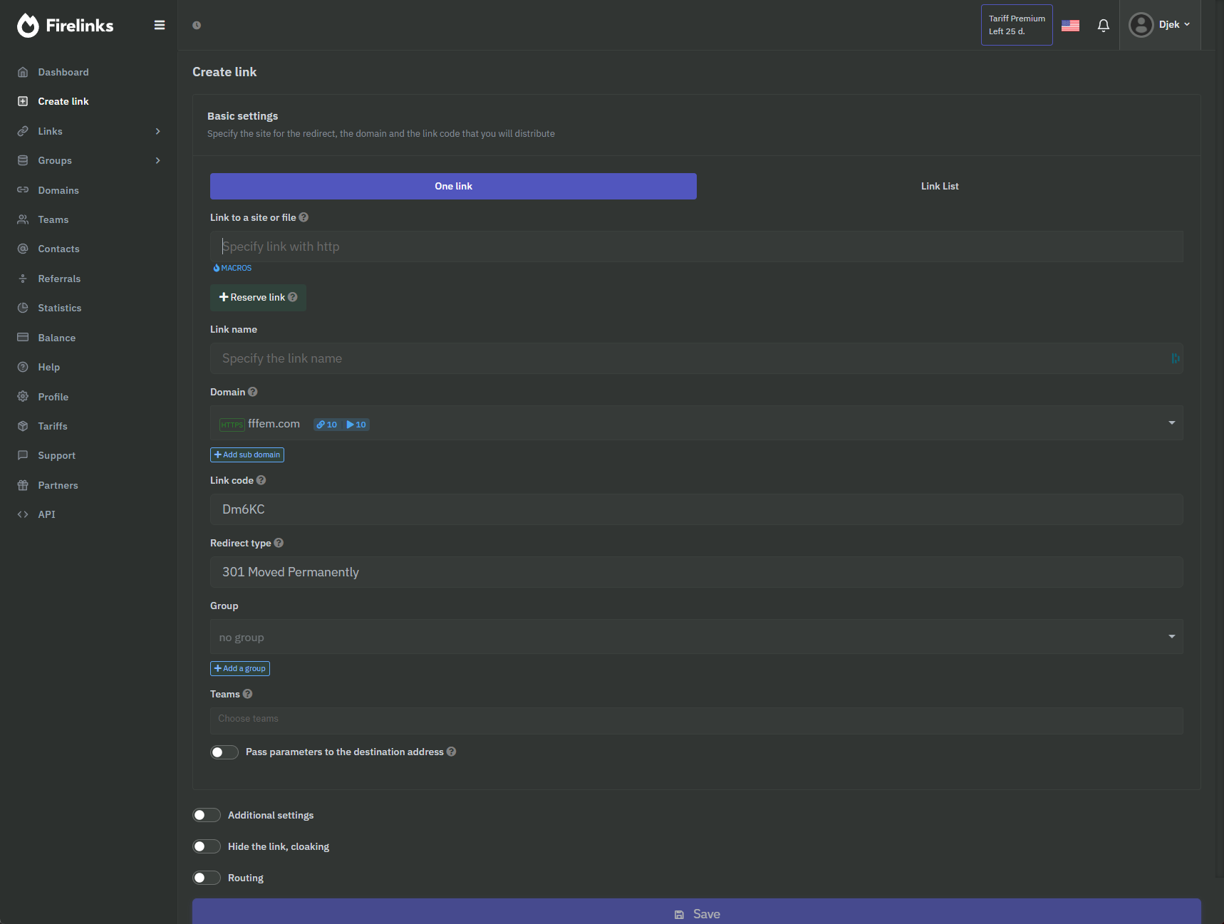 Firelinks.cc — Smart Link Routing gallery image