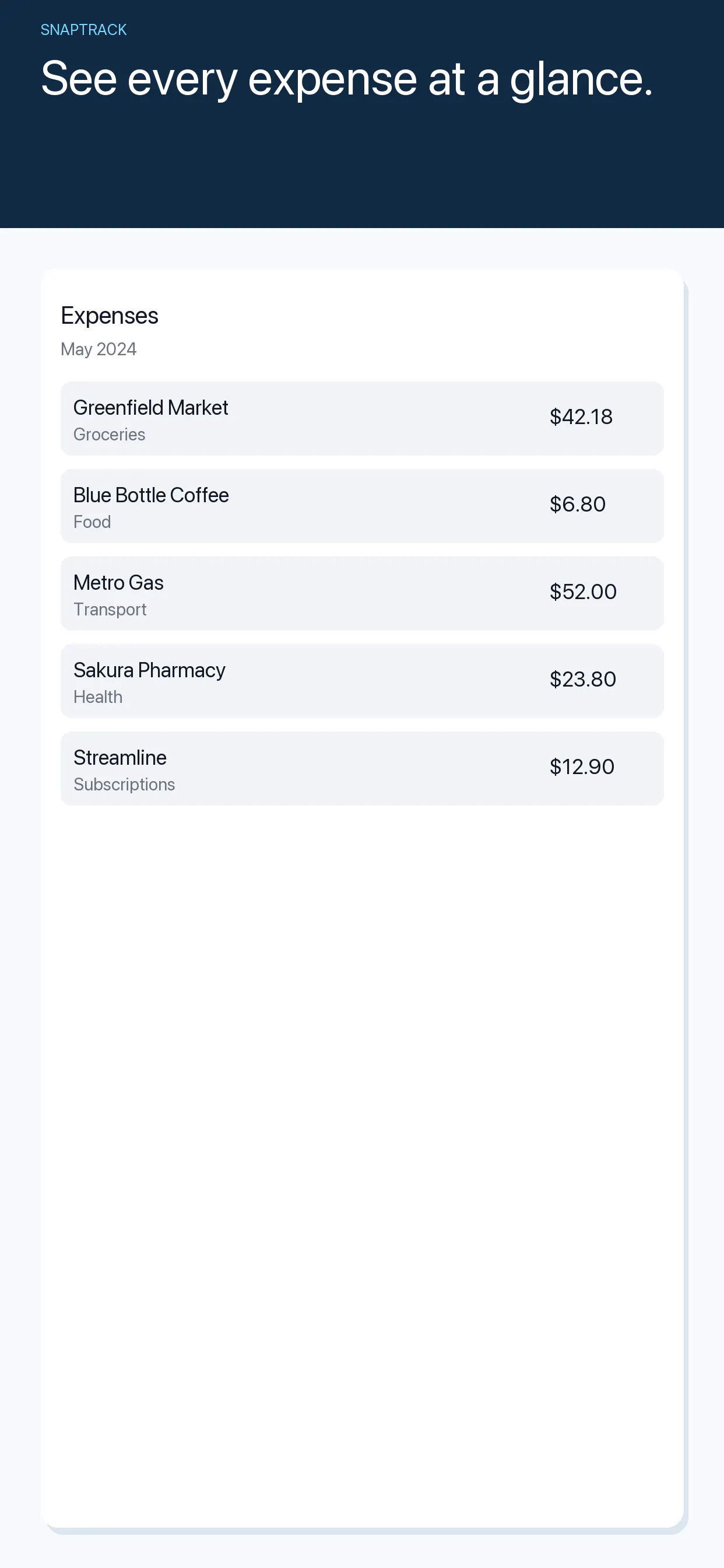SnapTrack — Expense Tracking for Travel gallery image